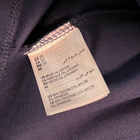 Karen Scott Pull On Comfort Pant Navy 3x​ - Picture 3 of 11